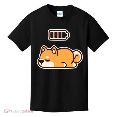 Low Battery Corgi Dog Kids T-Shirt
