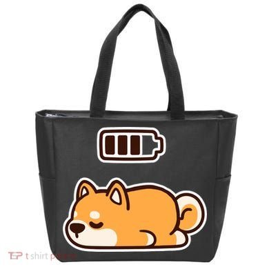 Low Battery Corgi Dog Tote Bag