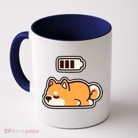 Low Battery Corgi Dog Coffee Mug thumb 0
