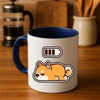 Low Battery Corgi Dog Coffee Mug thumb 4
