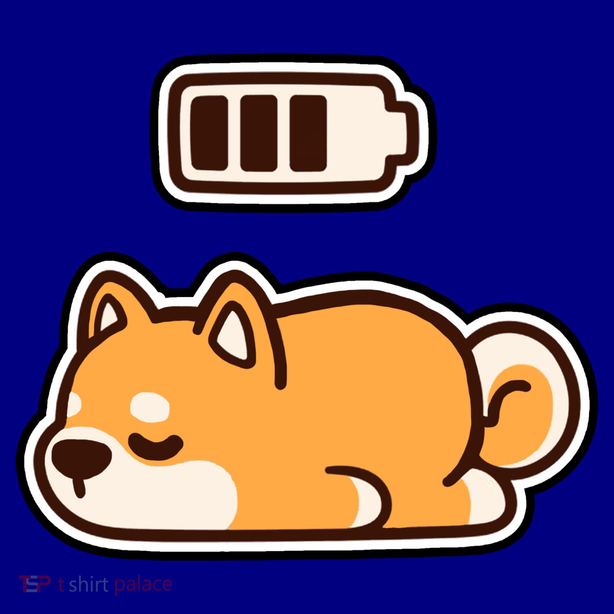 Low Battery Corgi Dog Coffee Mug