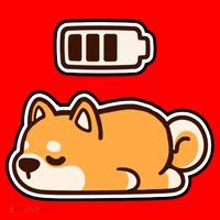 Low Battery Corgi Dog Santa Hat thumb 1
