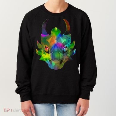 Low Poly Dragon Face Women's Sweatshirt