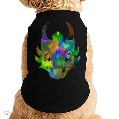Low Poly Dragon Face Doggie Tank