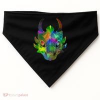 Low Poly Dragon Face USA-Made Doggie Bandana thumb 0