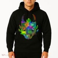 Low Poly Dragon Face Hoodie thumb 2
