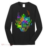 Low Poly Dragon Face Long Sleeve Shirt thumb 0