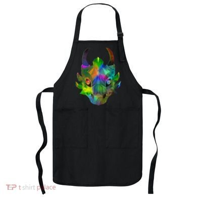 Low Poly Dragon Face Apron