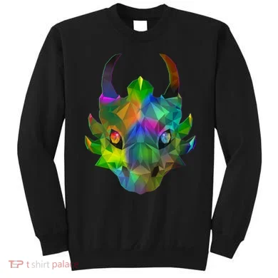 Low Poly Dragon Face Sweatshirt