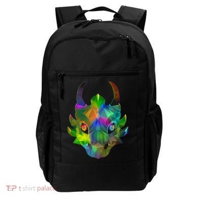Low Poly Dragon Face Backpack