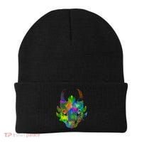 Low Poly Dragon Face Beanie thumb 0