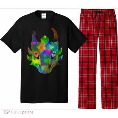 Low Poly Dragon Face Pajama Set