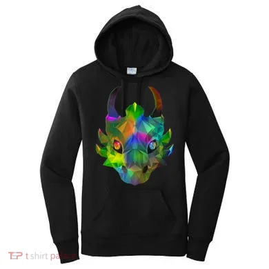 Low Poly Dragon Face Women's Hoodie