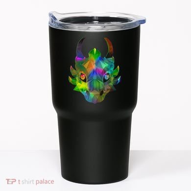 Low Poly Dragon Face Tumbler