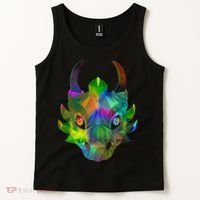 Low Poly Dragon Face Tank Top thumb 2