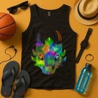 Low Poly Dragon Face Tank Top thumb 4