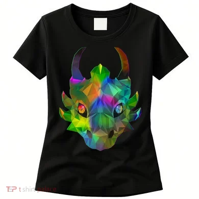 Low Poly Dragon Face Women's T-Shirt