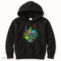 Low Poly Dragon Face Kids Hoodie thumb 0