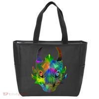 Low Poly Dragon Face Tote Bag thumb 0