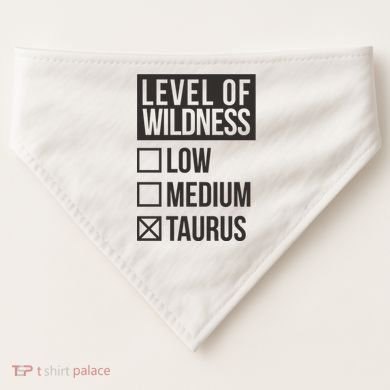 Level Of Wildness Taurus USA-Made Doggie Bandana