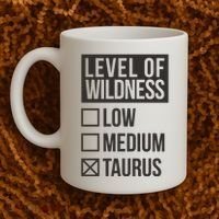 Level Of Wildness Taurus Coffee Mug thumb 2