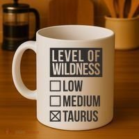 Level Of Wildness Taurus Coffee Mug thumb 4