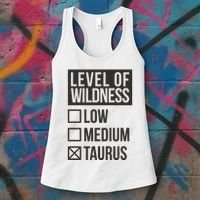 Level Of Wildness Taurus Women's Tank Top thumb 3