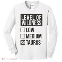 Level Of Wildness Taurus Kids Long Sleeve Shirt thumb 0
