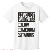 Level Of Wildness Taurus Kids T-Shirt thumb 0