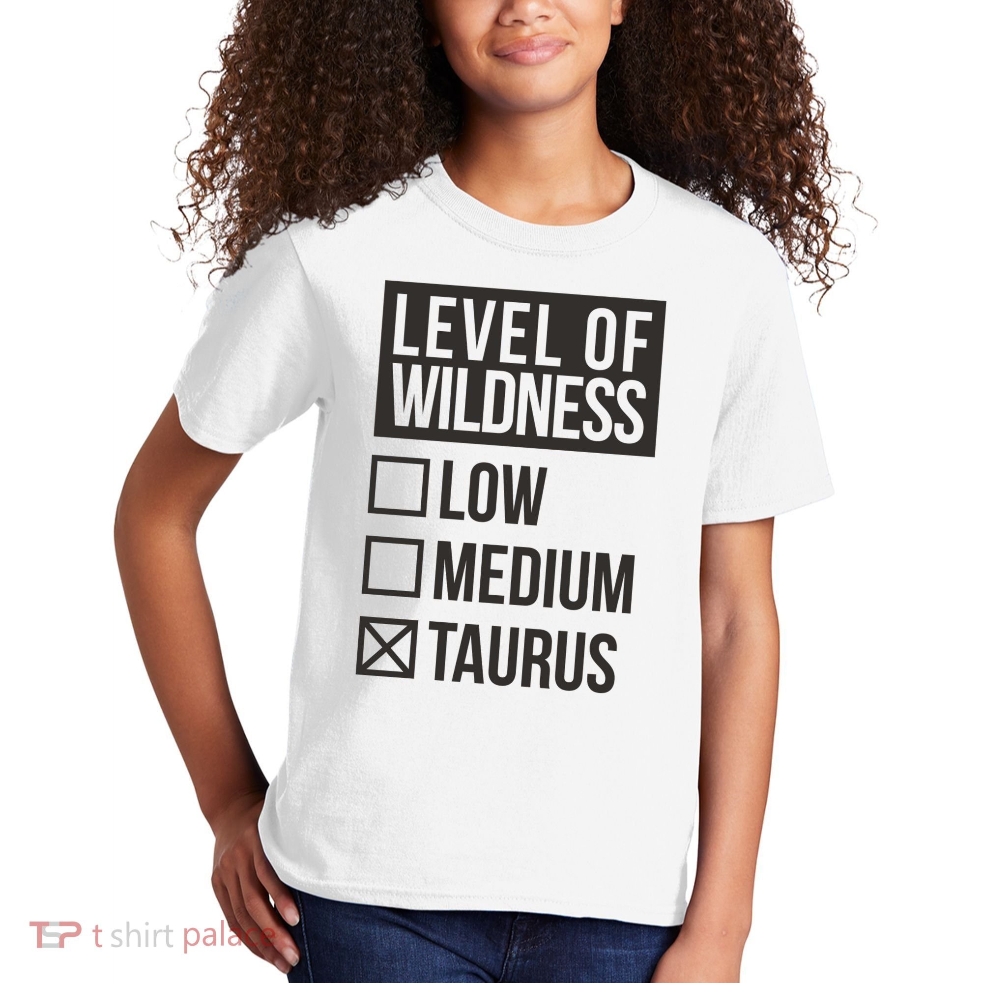 Level Of Wildness Taurus Kids T-Shirt