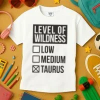 Level Of Wildness Taurus Kids T-Shirt thumb 3