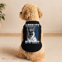 Loyalty K-9 Unit German Shepard Thin Blue Line Flag Doggie Tank thumb 2