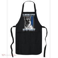 Loyalty K-9 Unit German Shepard Thin Blue Line Flag Apron thumb 0