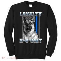 Loyalty K-9 Unit German Shepard Thin Blue Line Flag Sweatshirt thumb 0