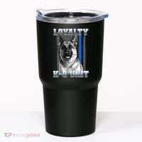 Loyalty K-9 Unit German Shepard Thin Blue Line Flag Tumbler thumb 0