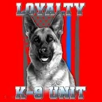 Loyalty K-9 Unit German Shepard Thin Blue Line Flag Santa Hat thumb 1