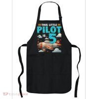Little Pilot 5 Years Old Airplane 5th Birthday Aircraft Apron thumb 0