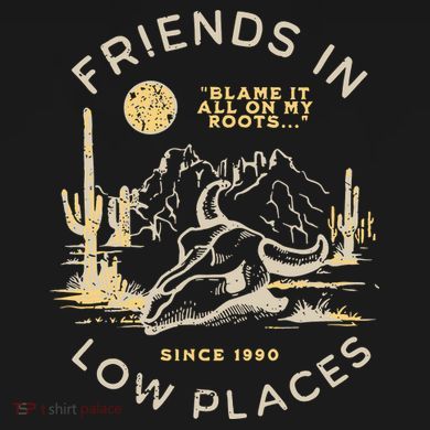 Low Places 90s Country Button