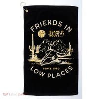 Low Places 90s Country Golf Towel thumb 0