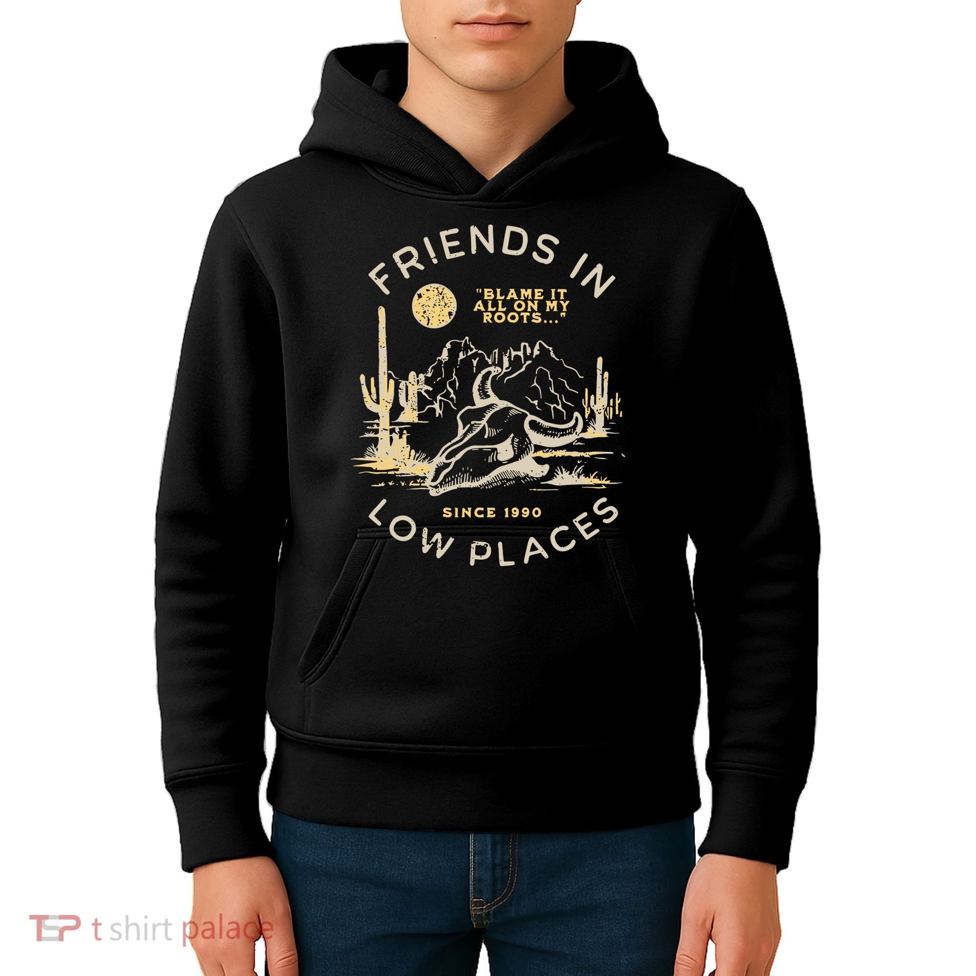Low Places 90s Country Kids Hoodie
