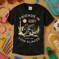 Low Places 90s Country Kids T-Shirt thumb 3