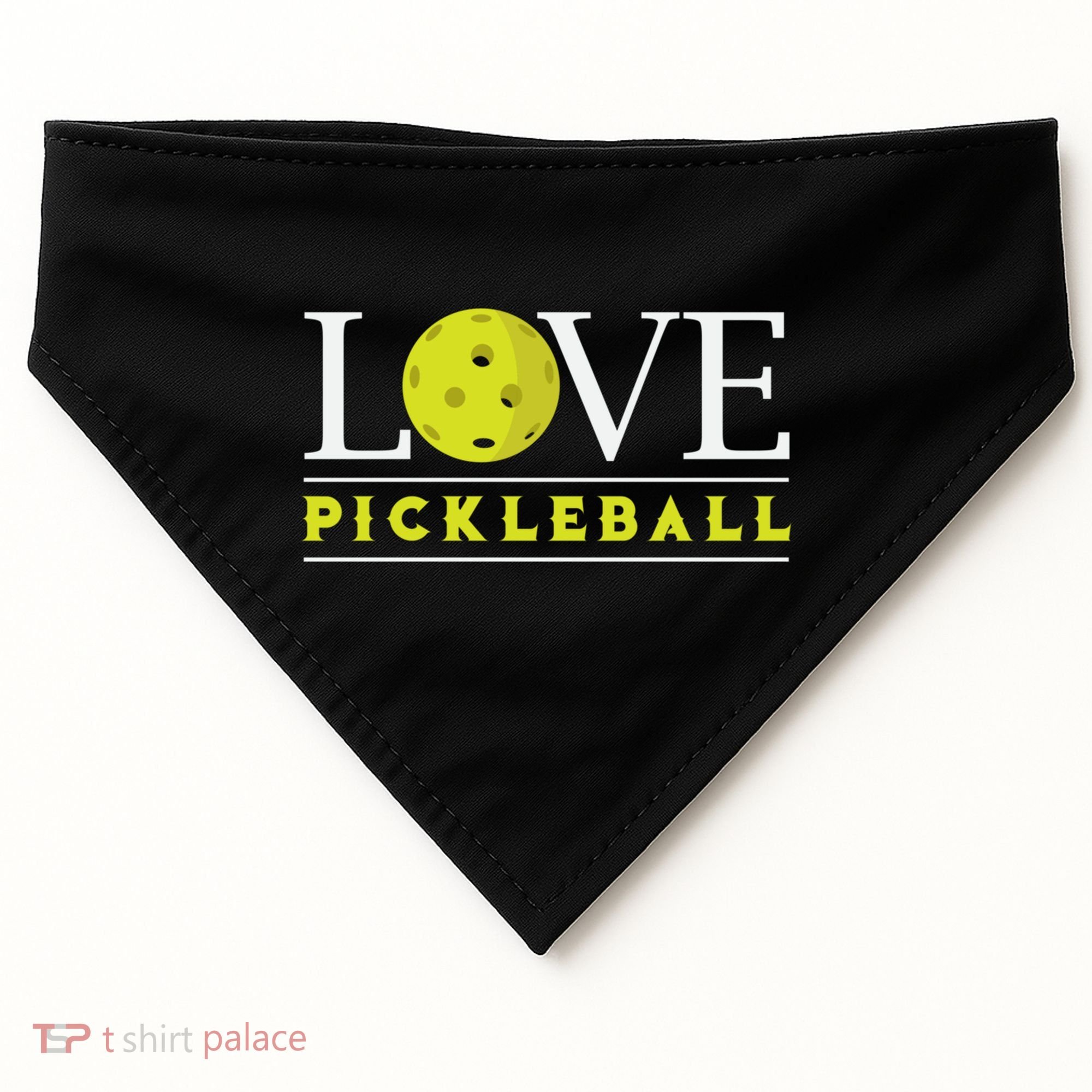 Love Pickleball Apparel Pickleball Player Funny Gift USA-Made Doggie Bandana