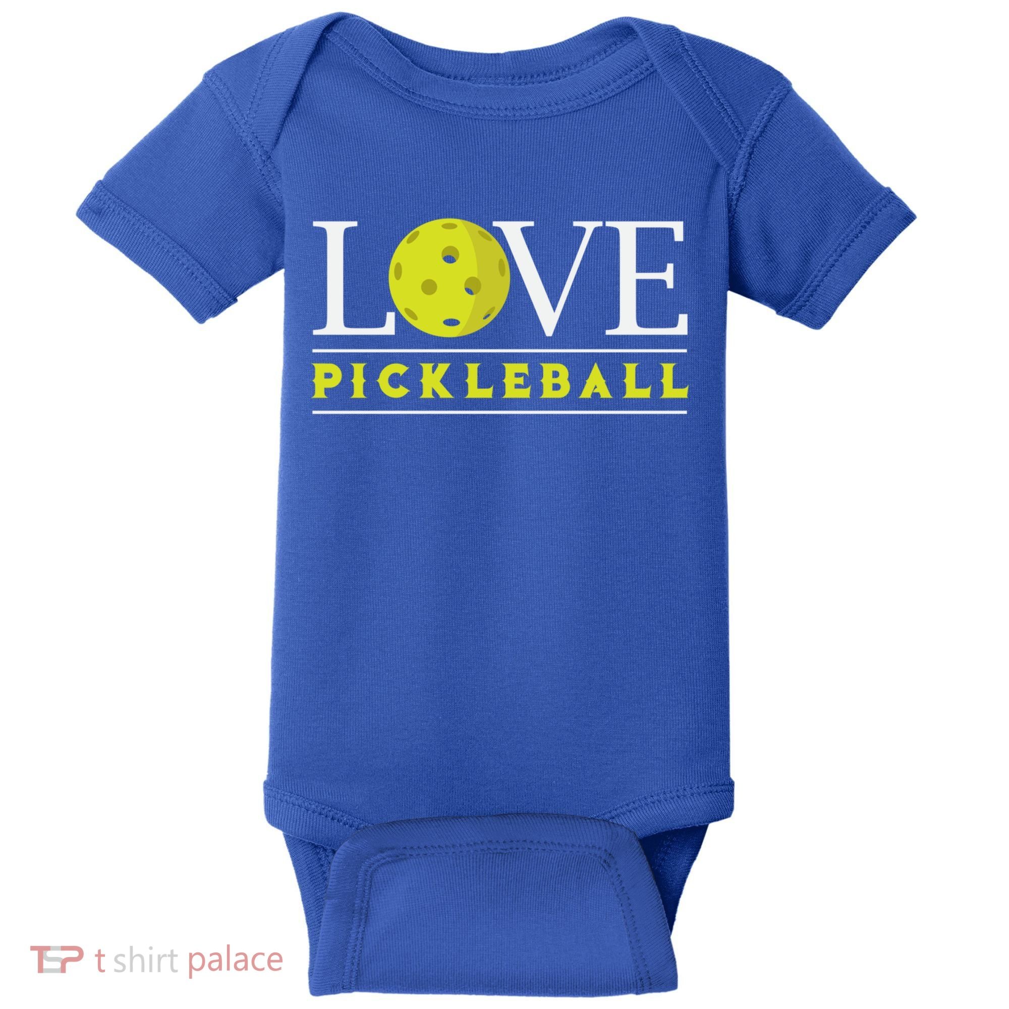 Love Pickleball Apparel Pickleball Player Funny Gift Baby Bodysuit