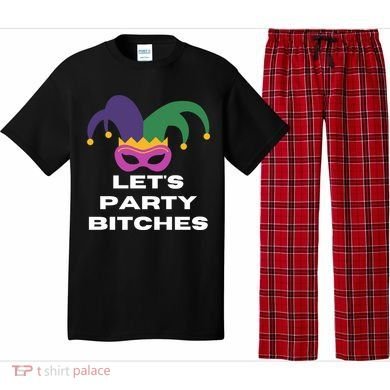 Let's Party Bitches Mardi Gras Pajama Set