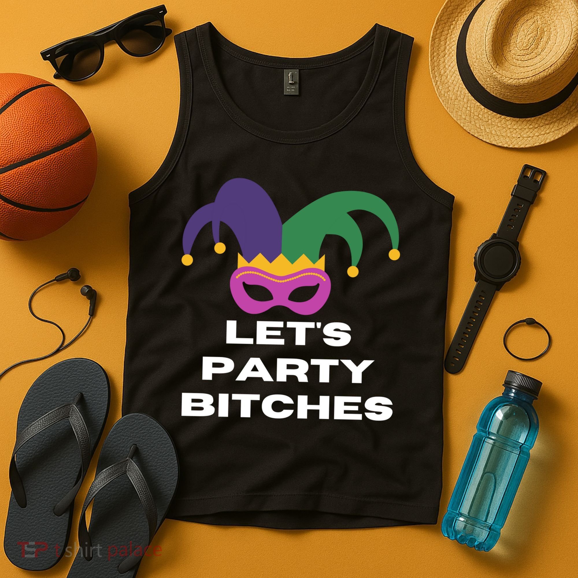 Let's Party Bitches Mardi Gras Tank Top