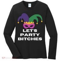 Let's Party Bitches Mardi Gras Women's Long Sleeve Shirt thumb 0