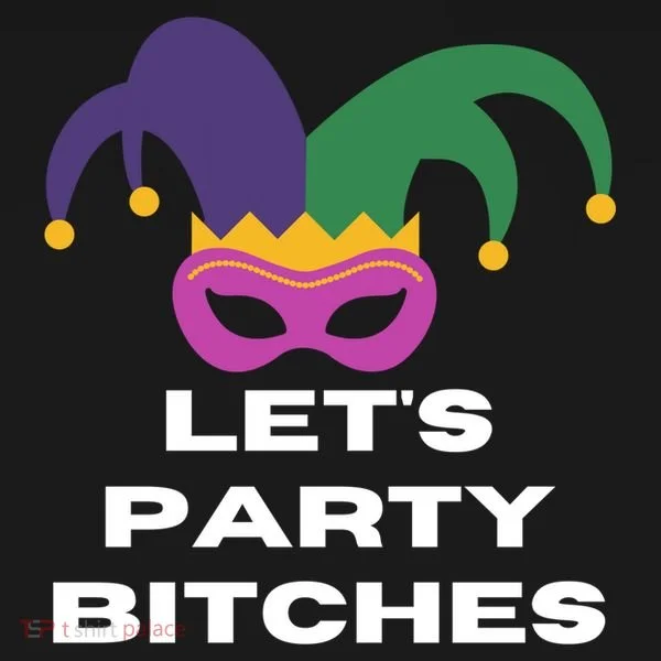 Let's Party Bitches Mardi Gras Kids Long Sleeve Shirt