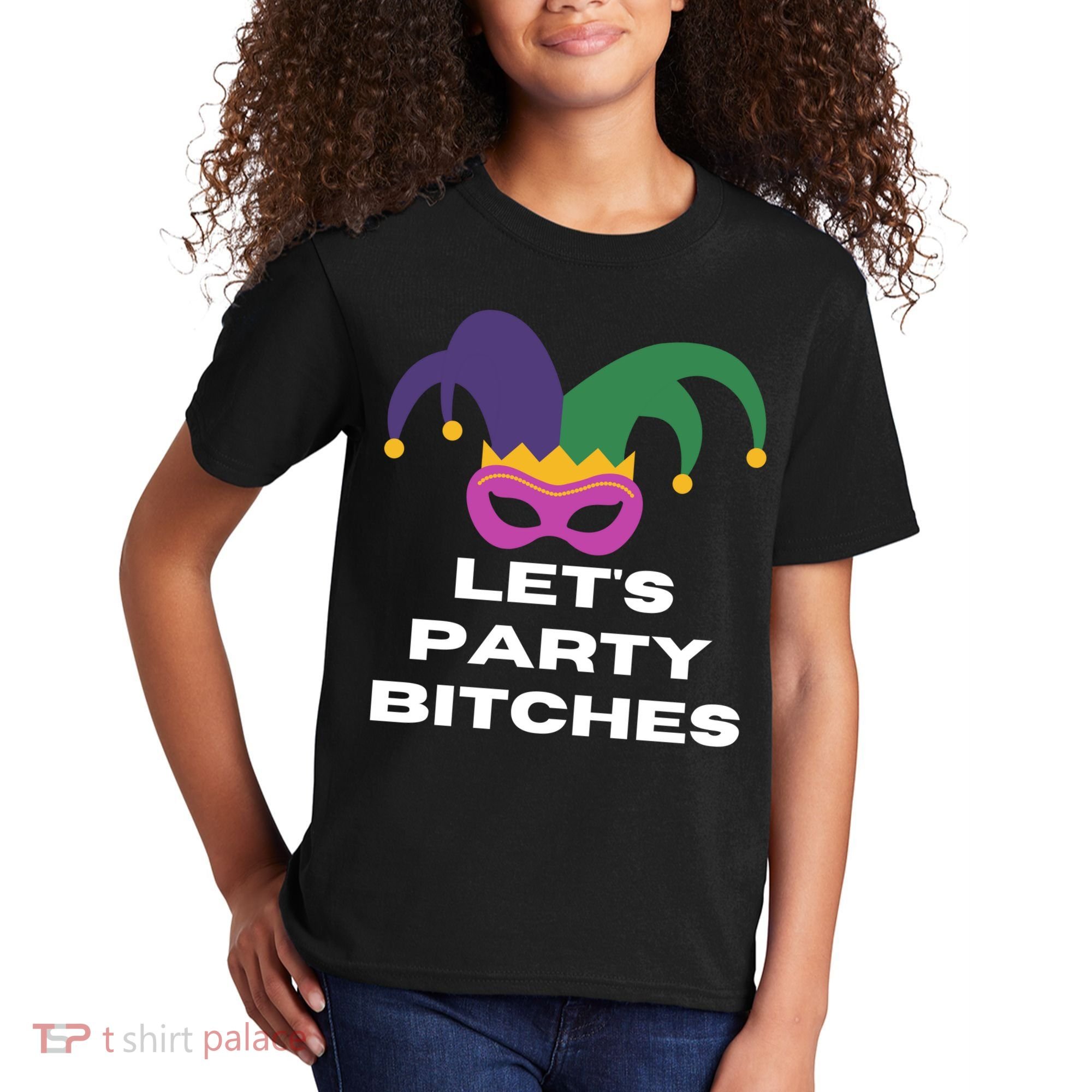 Let's Party Bitches Mardi Gras Kids T-Shirt
