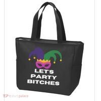 Let's Party Bitches Mardi Gras Tote Bag thumb 3
