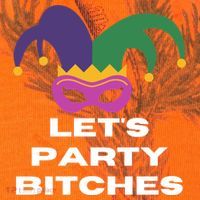 Let's Party Bitches Mardi Gras Kati Licensed 12" Camo Cuffed Beanie thumb 2
